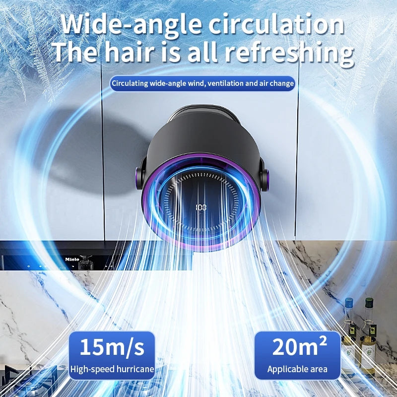 TINSOL Portable Clip Fan, Silent Desktop, Home and Dormitory, Cart Type, Rechargeable, USB, Strong Wind, Air Conditioning Fan