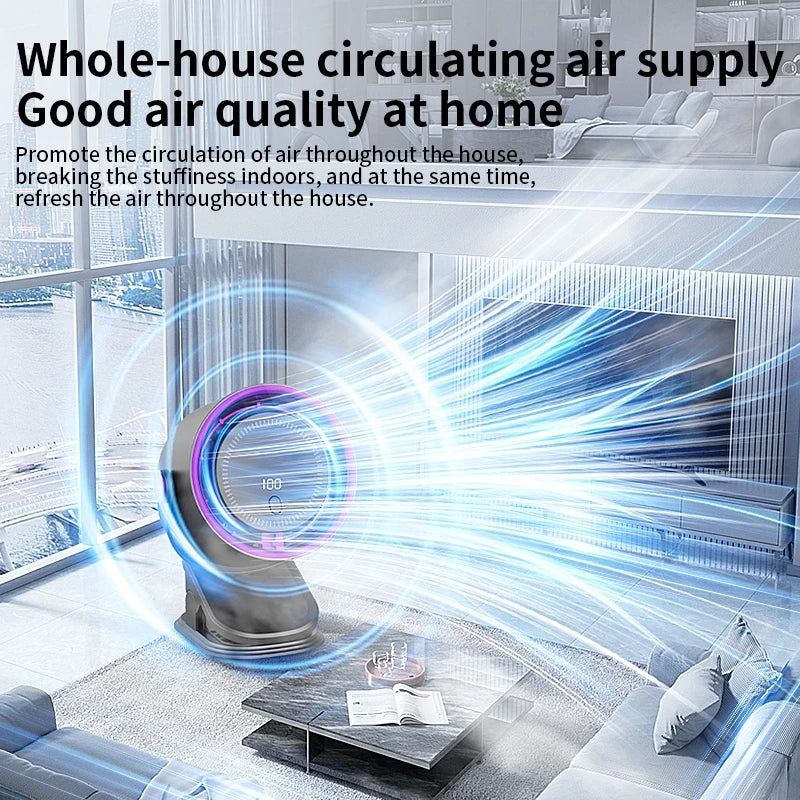 TINSOL Portable Clip Fan, Silent Desktop, Home and Dormitory, Cart Type, Rechargeable, USB, Strong Wind, Air Conditioning Fan