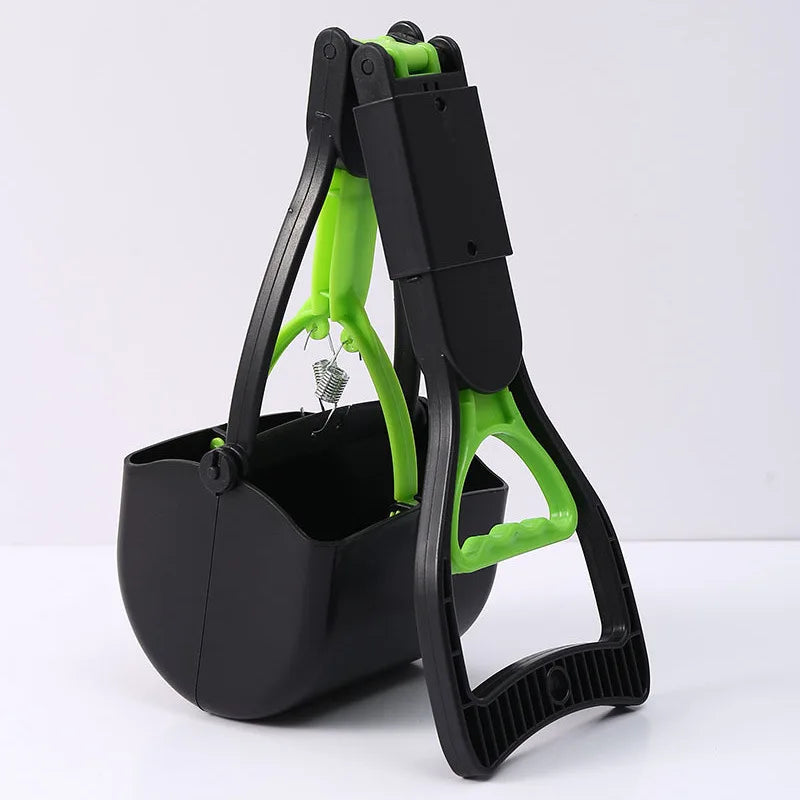 Portable Foldable Dog Poop Scooper No-Bend Pet Waste Pickup Tool Scoop for Large/Small Dogs Outdoor Walking  Lawn Cleaning Pet