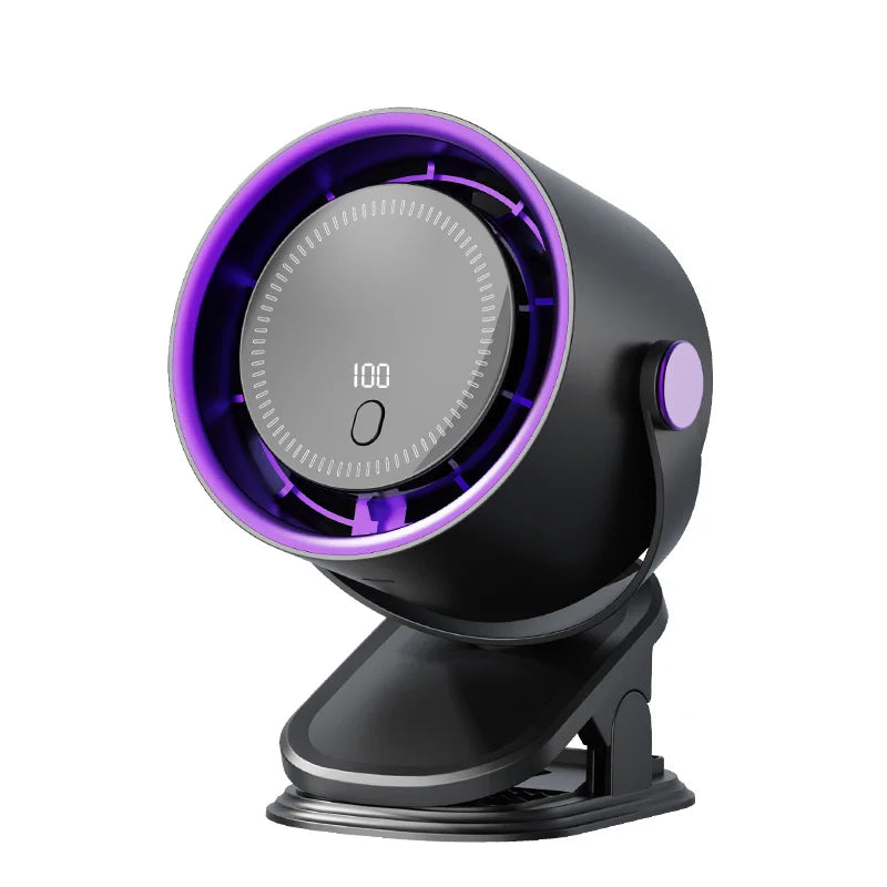 TINSOL Portable Clip Fan, Silent Desktop, Home and Dormitory, Cart Type, Rechargeable, USB, Strong Wind, Air Conditioning Fan