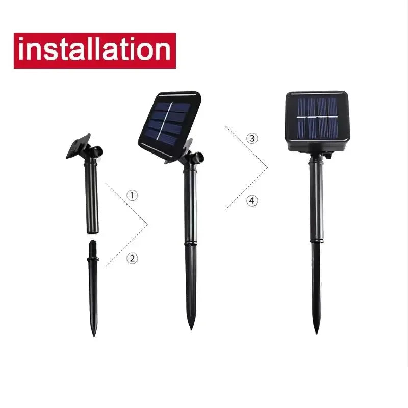 7m/12m/22m Solar Christmas Rope Light Outdoor Waterproof Xmas Garland Fairy Garden Decoration