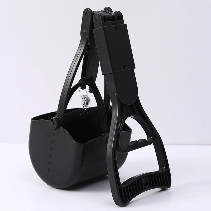 Portable Foldable Dog Poop Scooper No-Bend Pet Waste Pickup Tool Scoop for Large/Small Dogs Outdoor Walking  Lawn Cleaning Pet