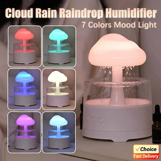 Electric Aroma Diffuser 300ml USB Cloud Shape Colorful Ambient Light 3 Level Gradient Humidifier for Home Room Decor