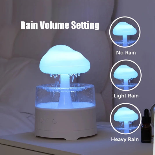 Electric Aroma Diffuser 300ml USB Cloud Shape Colorful Ambient Light 3 Level Gradient Humidifier for Home Room Decor